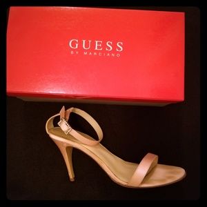 Guess Pink Satin Sandals